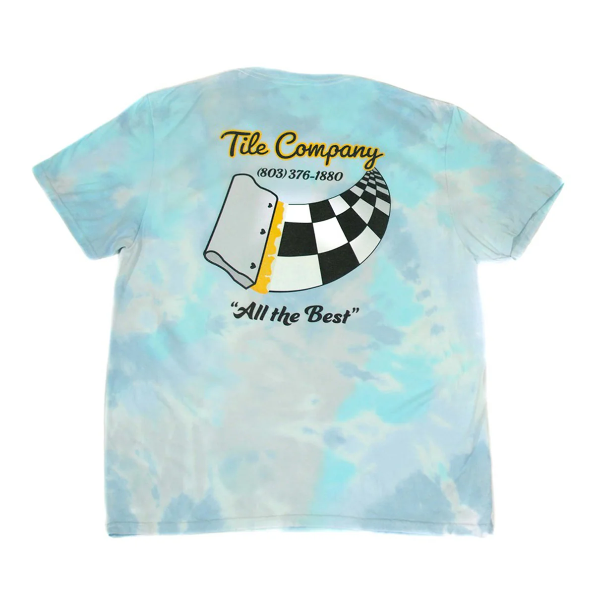 BLUETILE TILE CO T-SHIRT TIE DYE BLUE