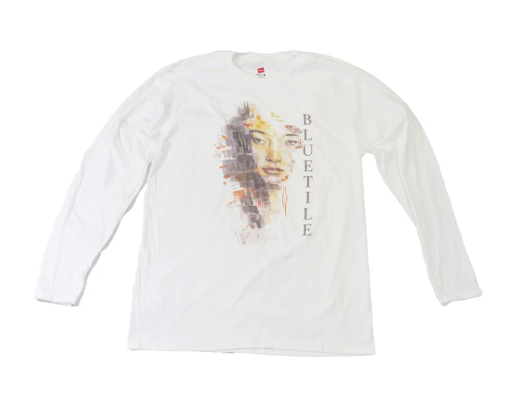 BLUETILE WATER COLOR LONG SLEEVE WHITE