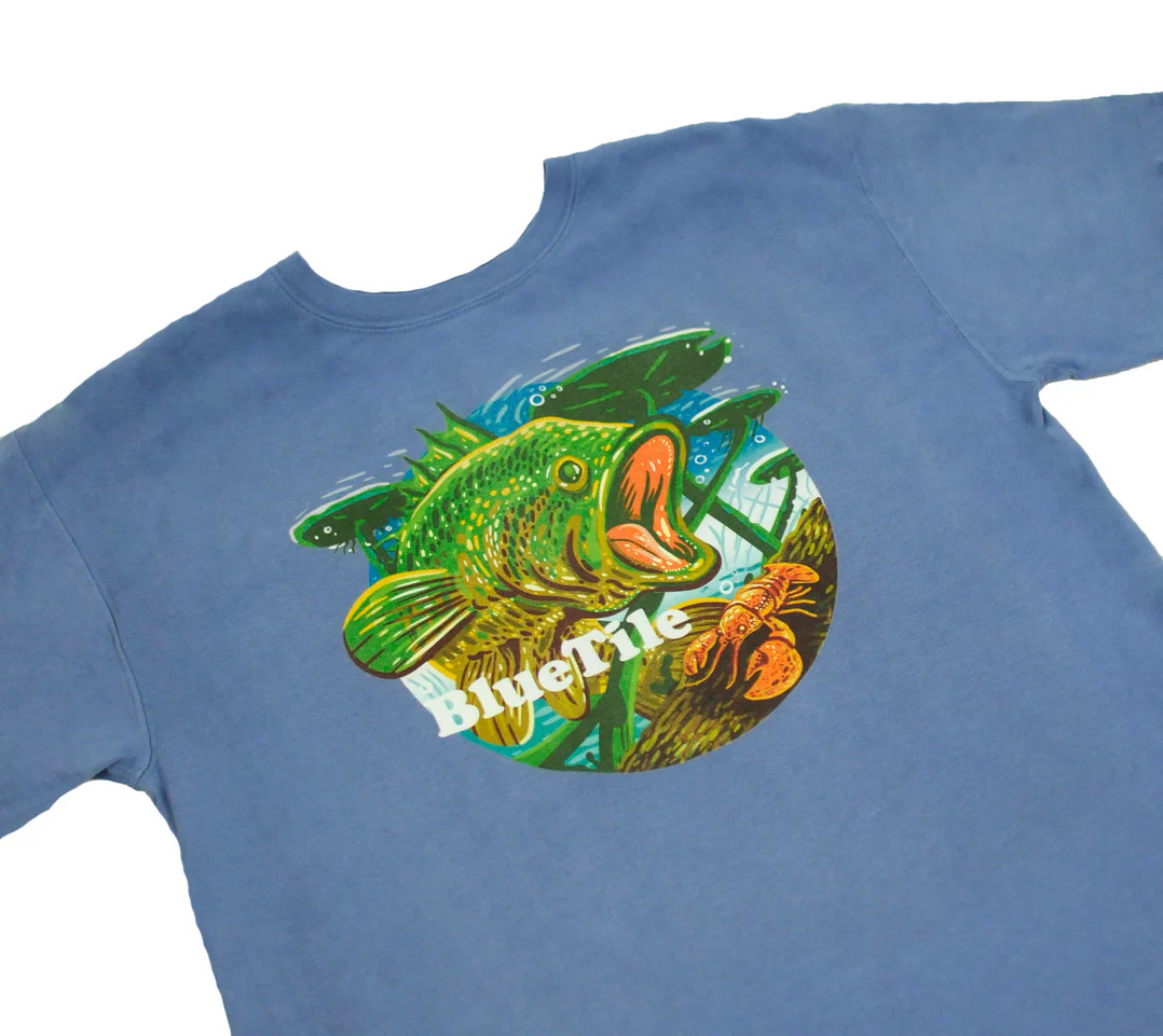 BLUETILE WILDERNESS BASS T-SHIRT FORTE BLUE - Image 2