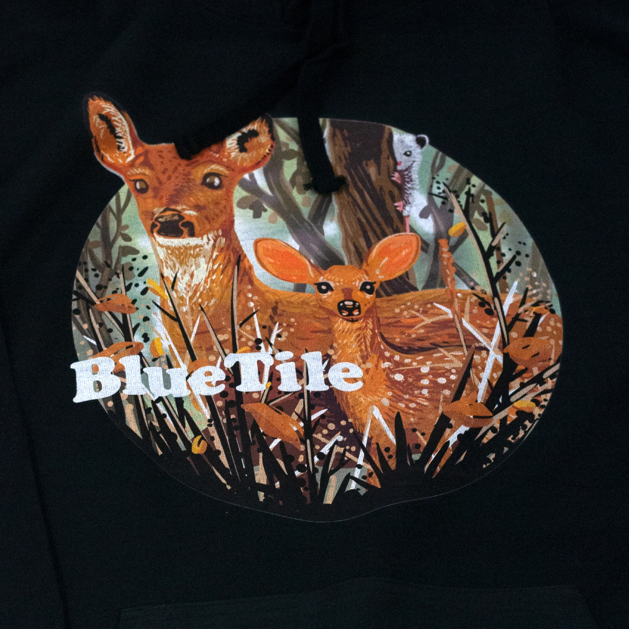 BLUETILE WILDERNESS DEER HOODIE BLACK - Image 2