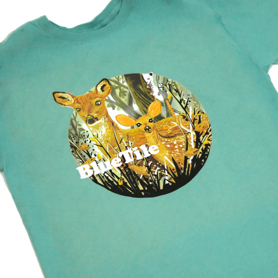 BLUETILE WILDERNESS DEER T-SHIRT MOSS - Image 2