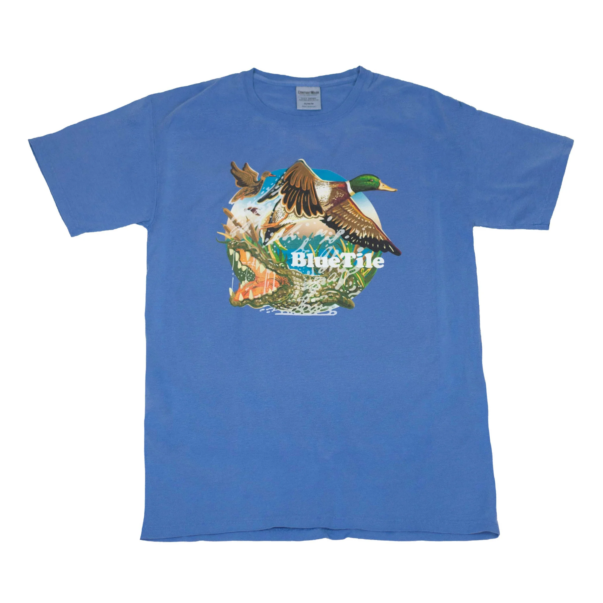 BLUETILE WILDERNESS DUCKS T-SHIRT FORTE BLUE