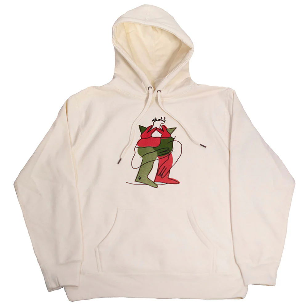 BLUETILE X L.B. ANNIVERSARY PARTY HOODIE BONE