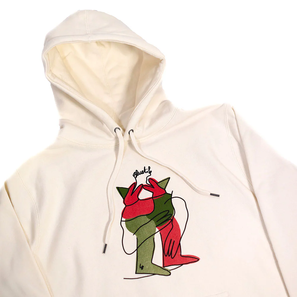 BLUETILE X L.B. ANNIVERSARY PARTY HOODIE BONE - Image 2