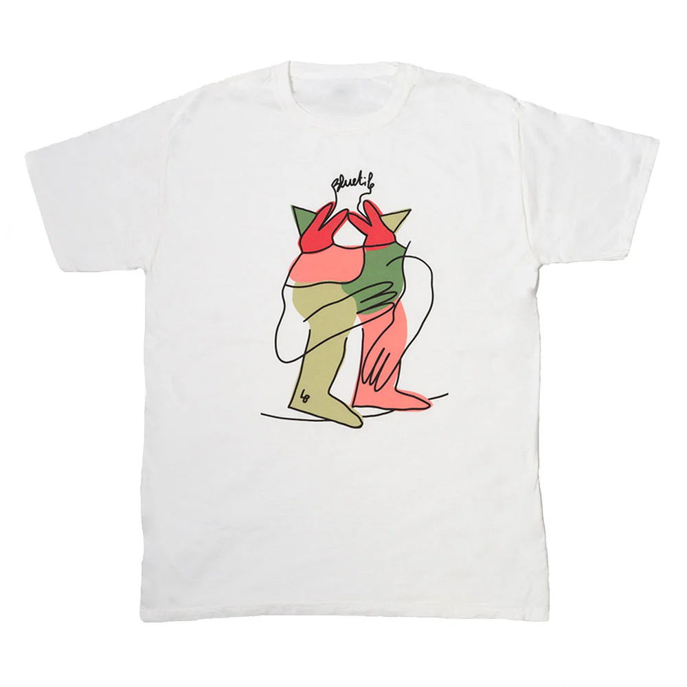 BLUETILE X L.B. ANNIVERSARY PARTY TEE WHITE