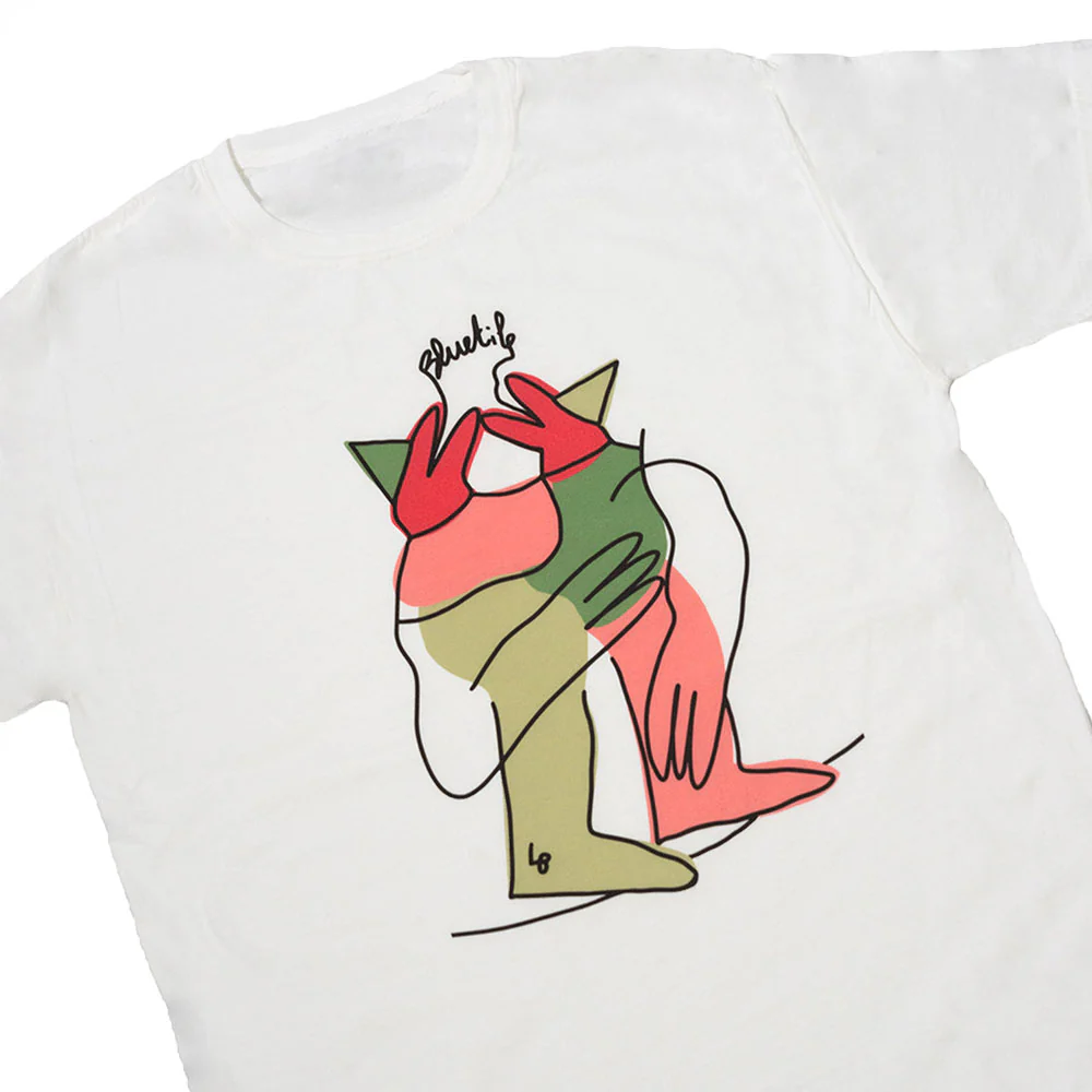 BLUETILE X L.B. ANNIVERSARY PARTY TEE WHITE - Image 2