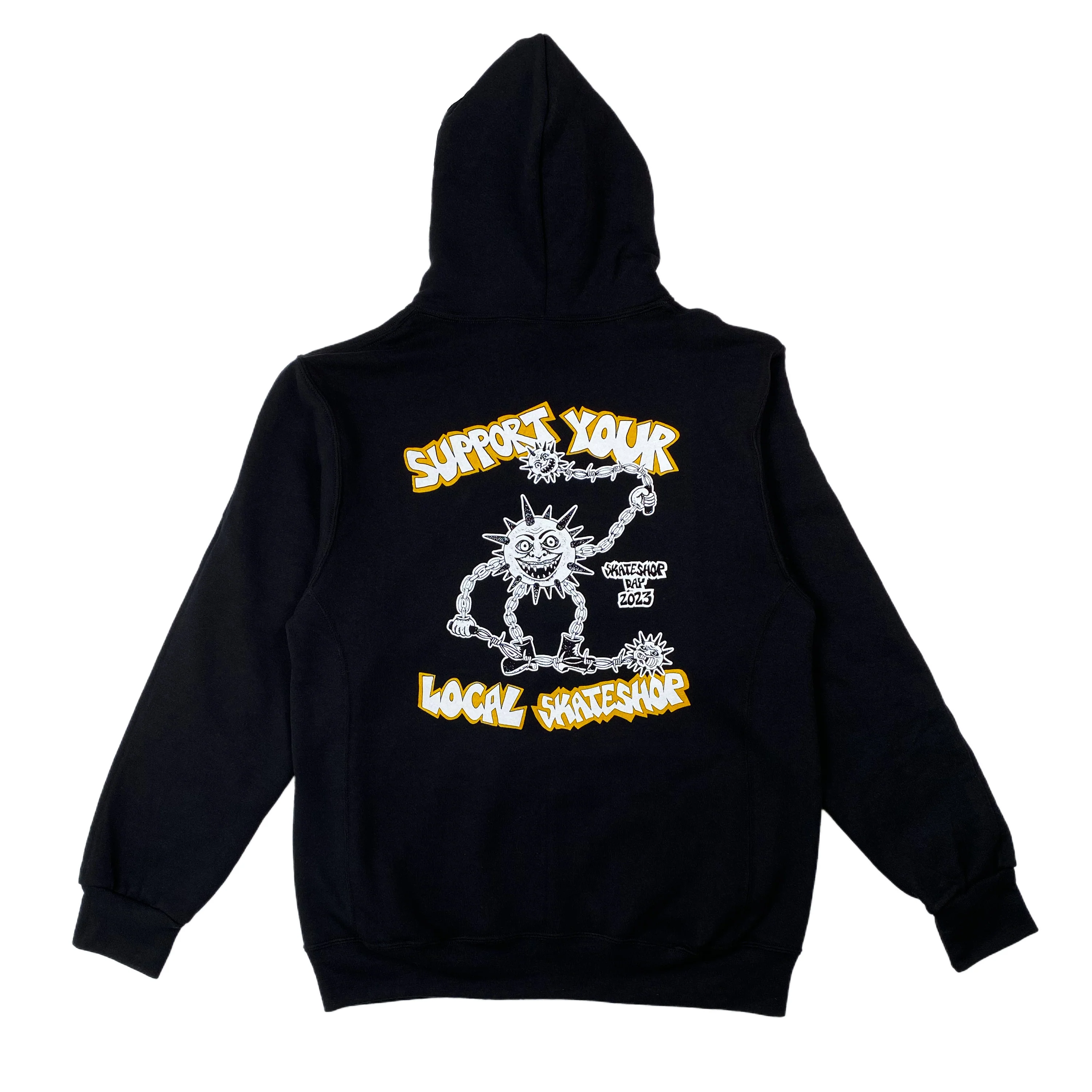 BLUETILE X SKATESHOPDAY HOODIE BLACK - Image 2