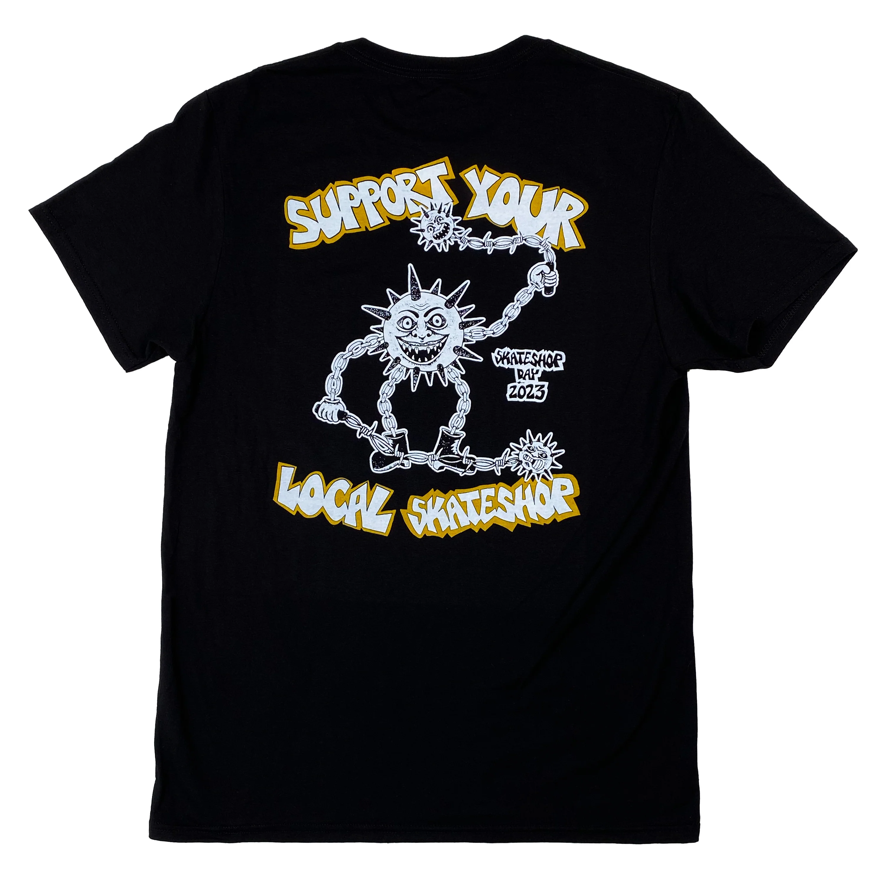 BLUETILE X SKATESHOPDAY TEE BLACK - Image 2