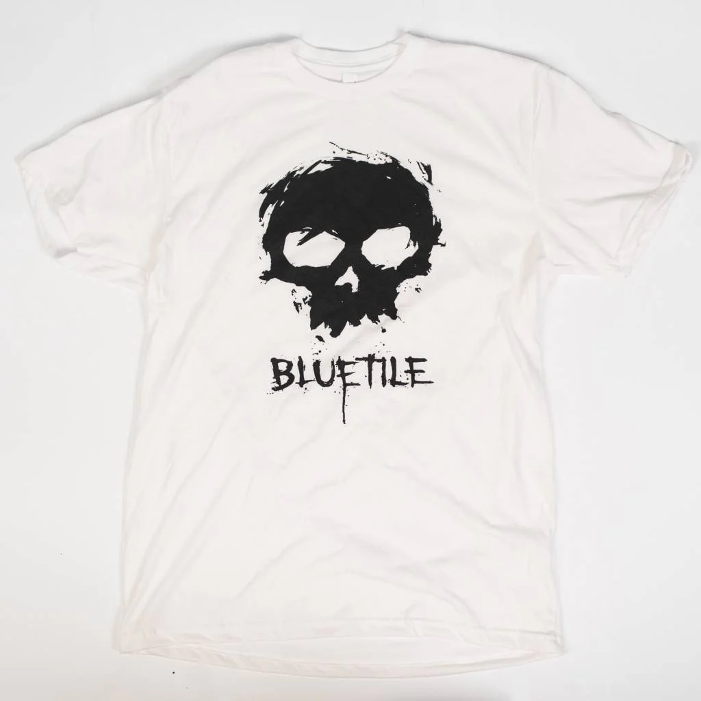 ZERO X BLUETILE SKULL T-SHIRT WHITE