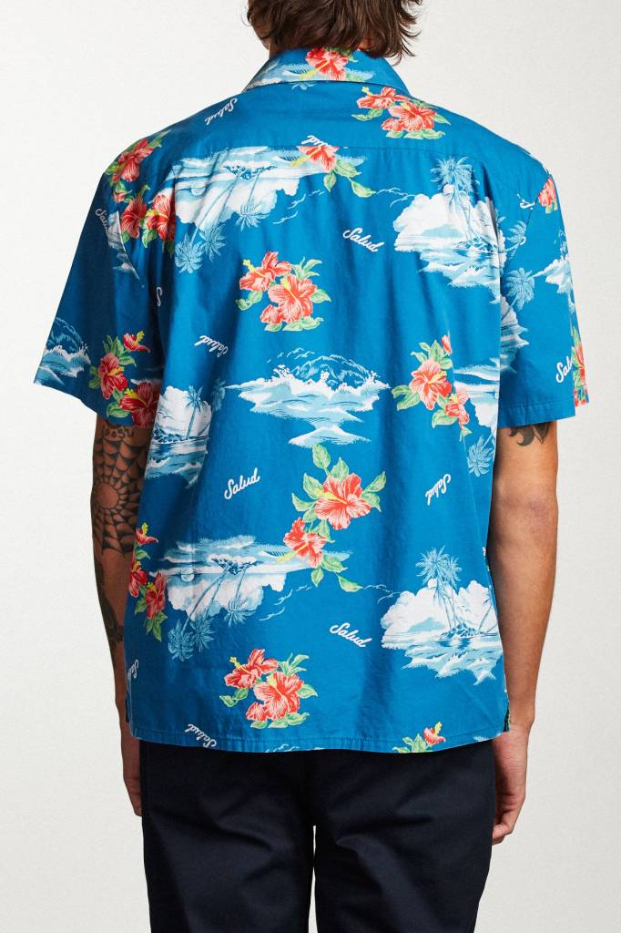 BRIXTON BUELLER S/S WOVEN RED / CREAM - Image 4