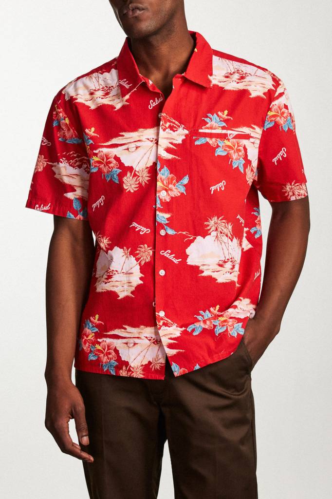 BRIXTON BUELLER S/S WOVEN WASHED ROYAL - Image 2