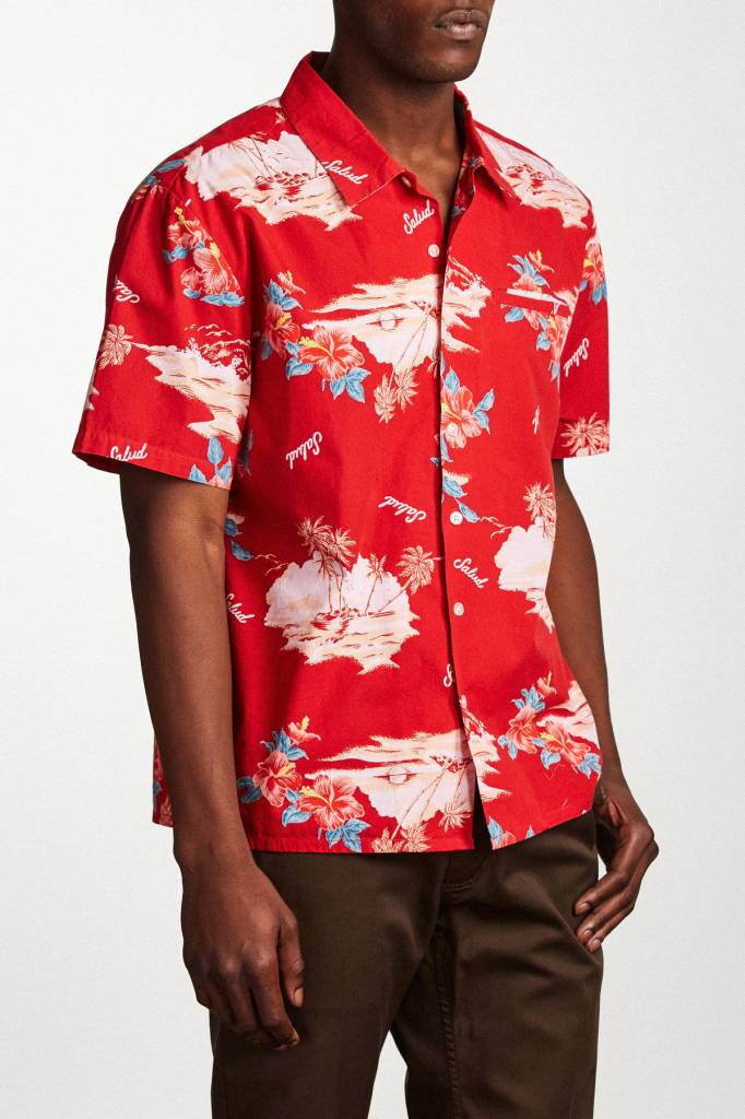 BRIXTON BUELLER S/S WOVEN WASHED ROYAL - Image 3