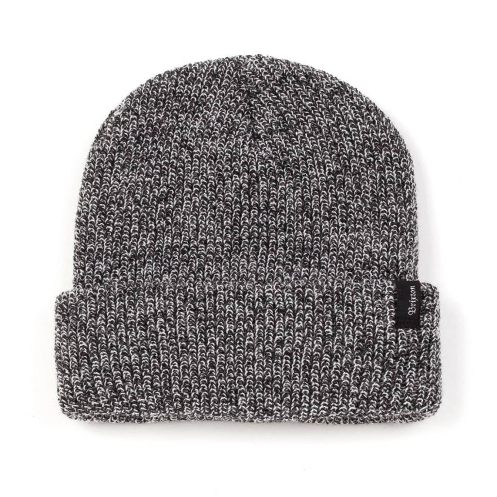 BRIXTON HEIST BEANIE BLACK / HEATHER GREY