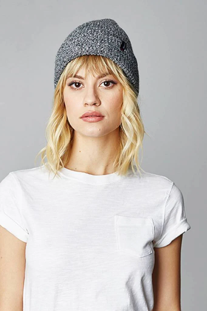 BRIXTON HEIST BEANIE BLACK / HEATHER GREY - Image 3