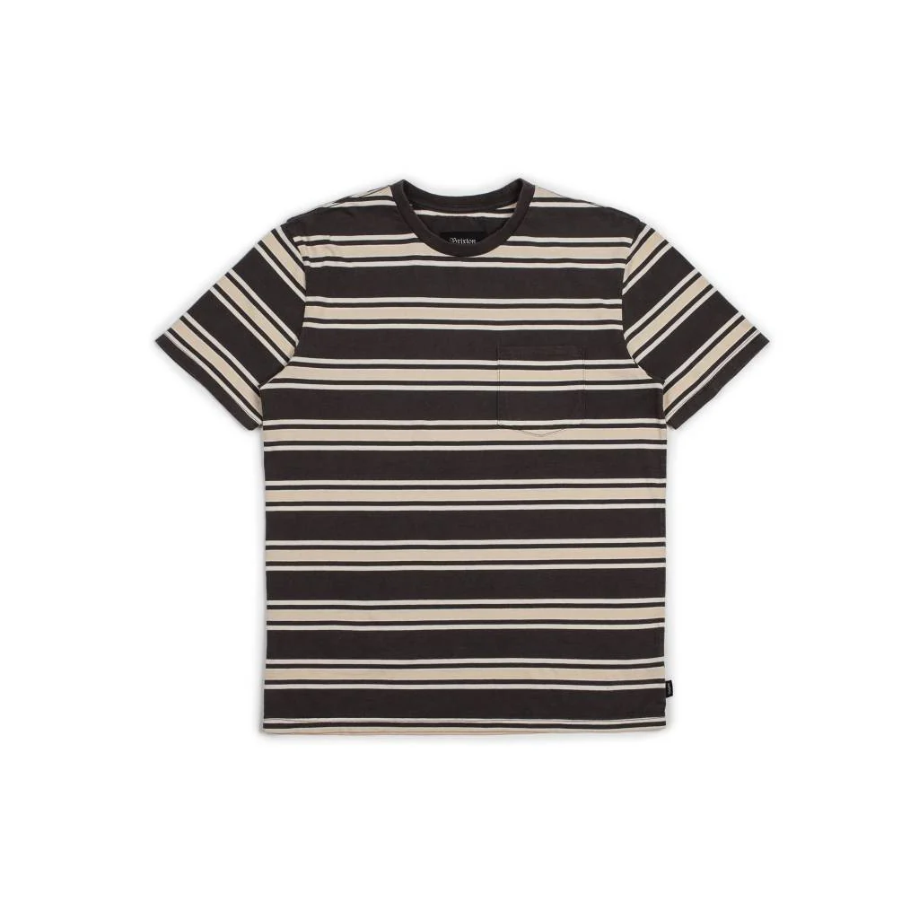 BRIXTON HILT S'S POCKET TEE WASHED BLACK