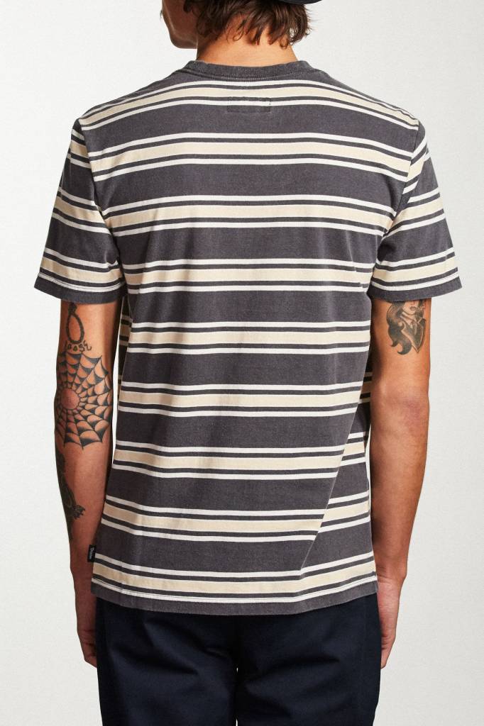 BRIXTON HILT S'S POCKET TEE WASHED BLACK - Image 4