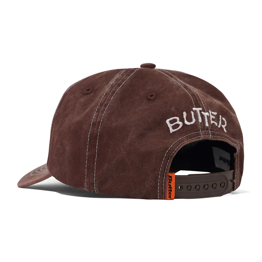 BUTTER CANINE 5 PANEL CAP WASHED BROWN - Image 2