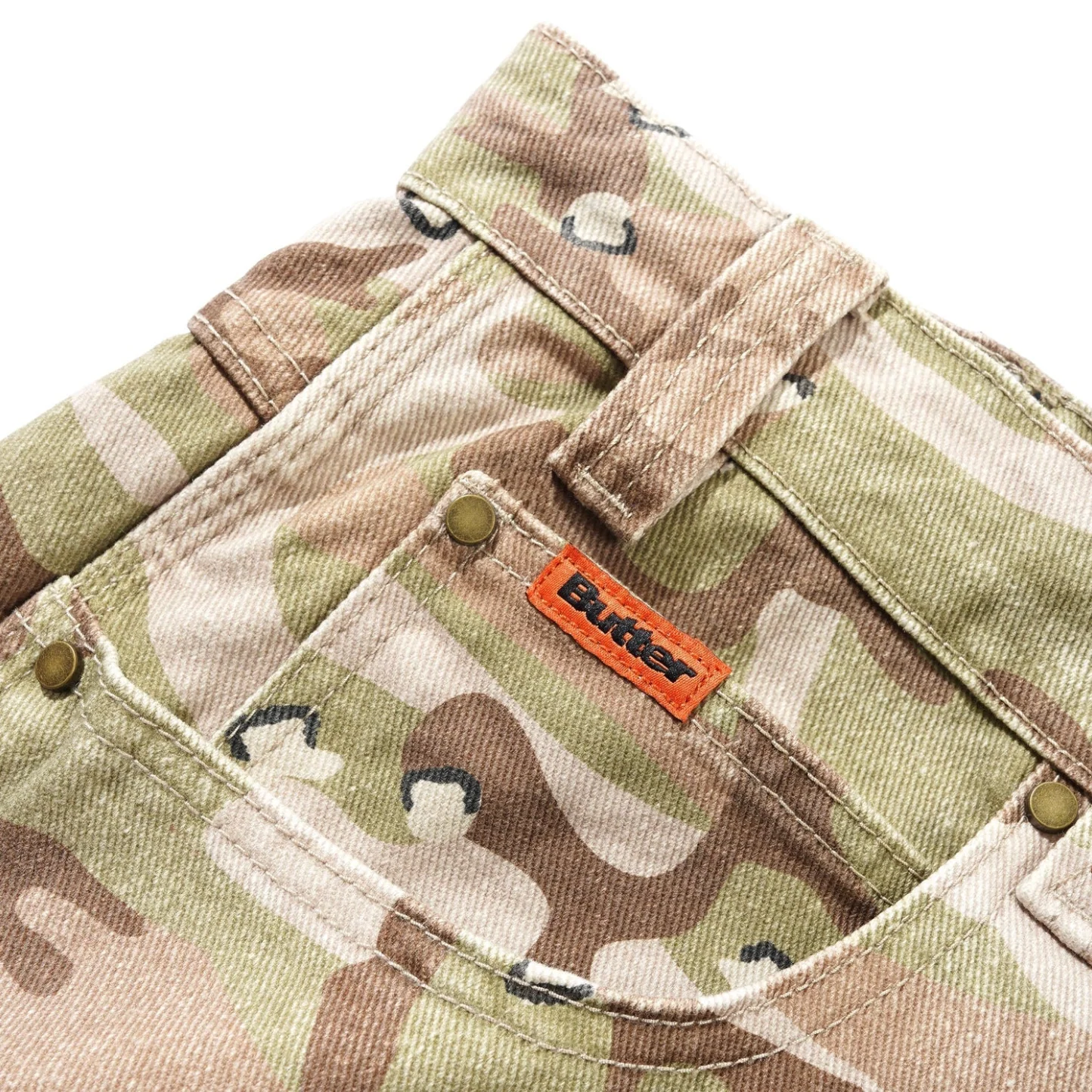 BUTTER CARPENTER DENIM JEANS DESERT CAMO - Image 4