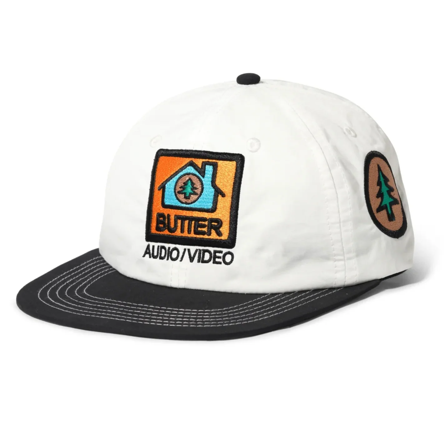 BUTTER GOODS APPLIANCES 6 PANEL CAP BLACK / WHITE