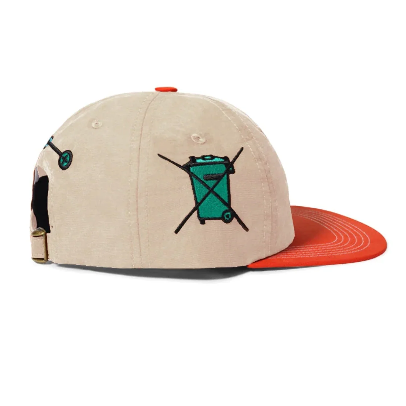 BUTTER GOODS APPLIANCES 6 PANEL CAP TAN / BURGUNDY - Image 2