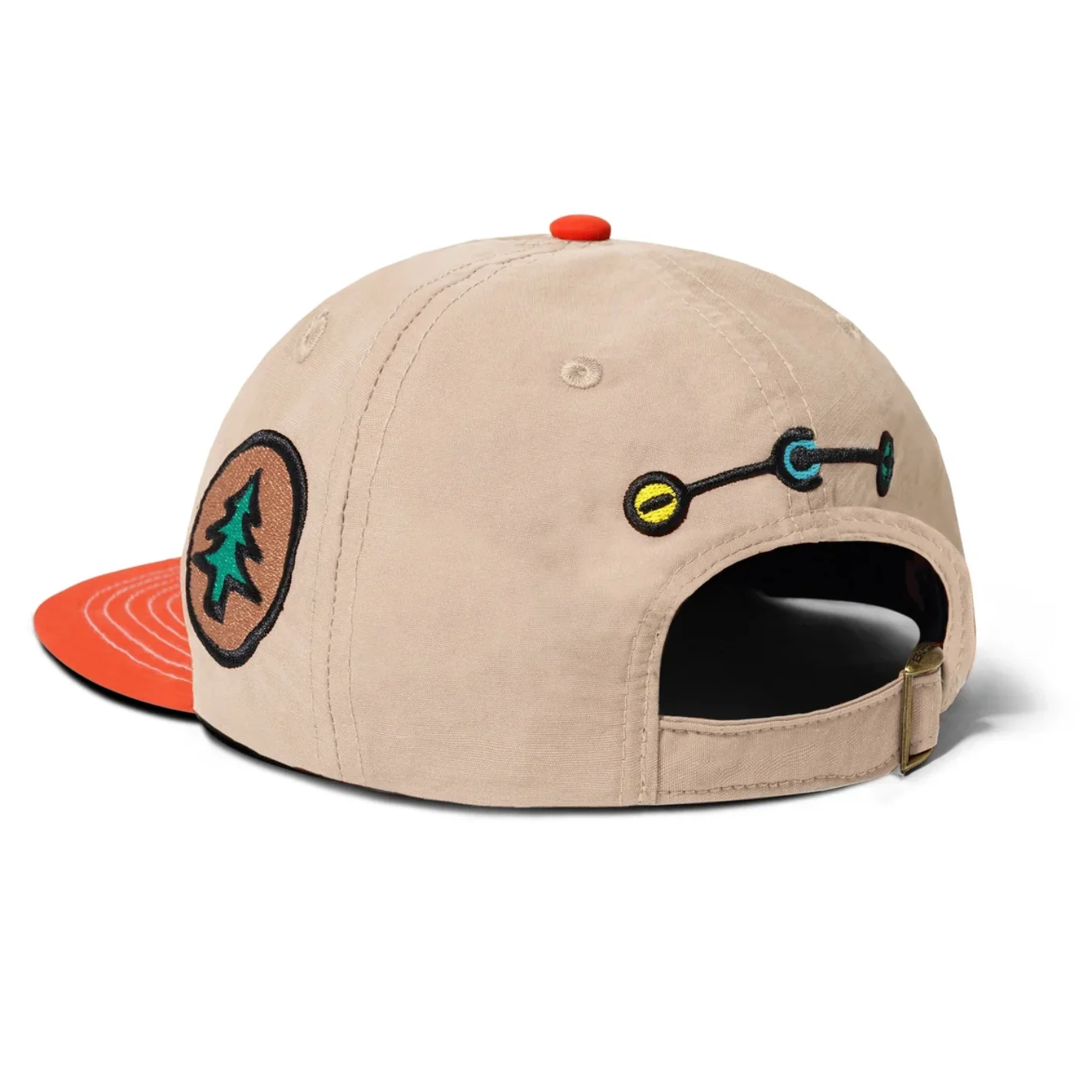 BUTTER GOODS APPLIANCES 6 PANEL CAP TAN / BURGUNDY - Image 3