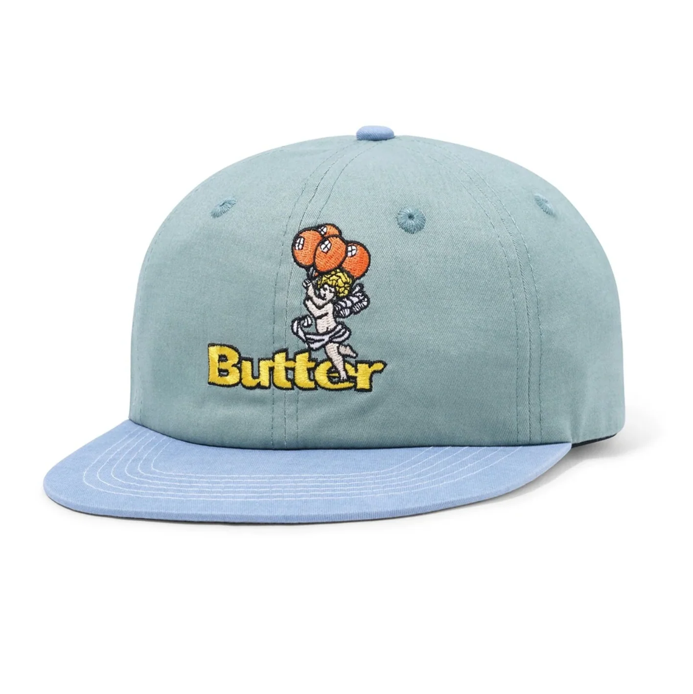 BUTTER GOODS BALLOONS LOGO 6 PANEL CAP SAGE / SLATE