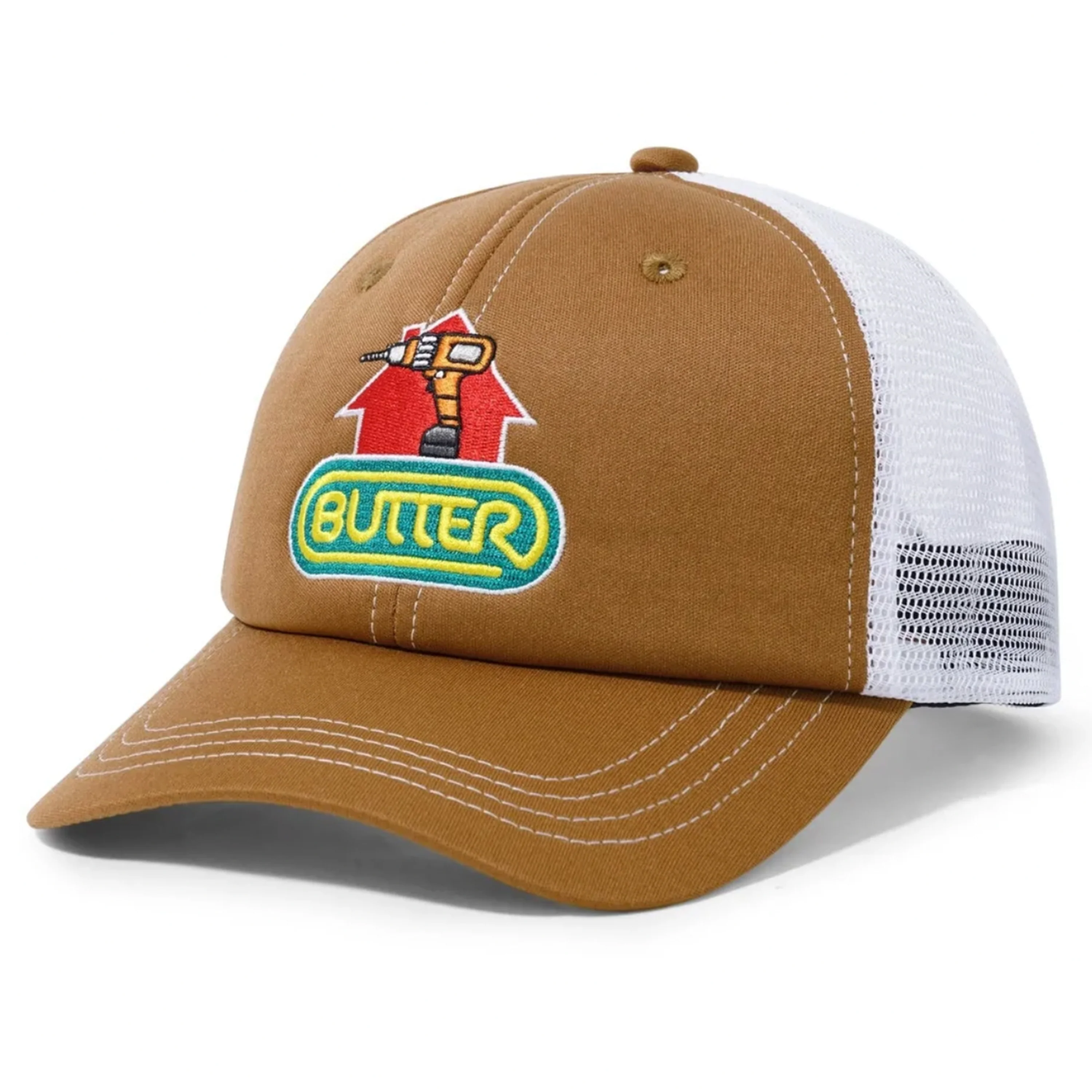 BUTTER GOODS DRILL TRUCKER CAP BROWN