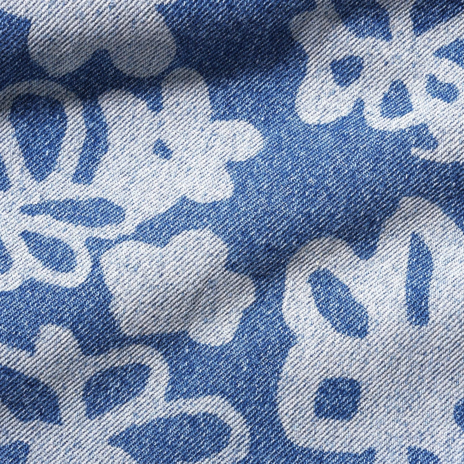 BUTTER GOODS FLOWERS DENIM PANTS WASHED INDIGO - Image 3