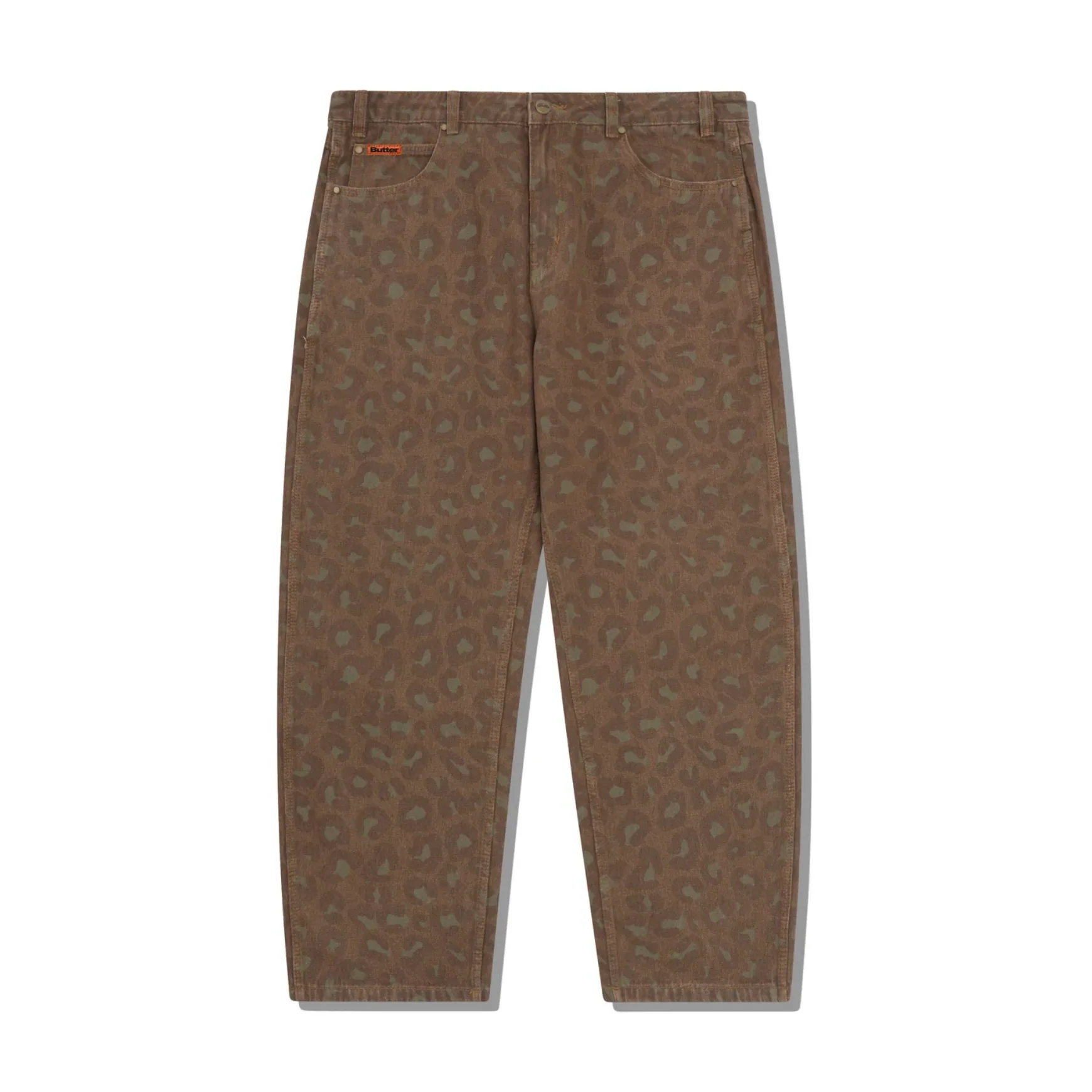 BUTTER GOODS LEOPARD DENIM JEANS RUST