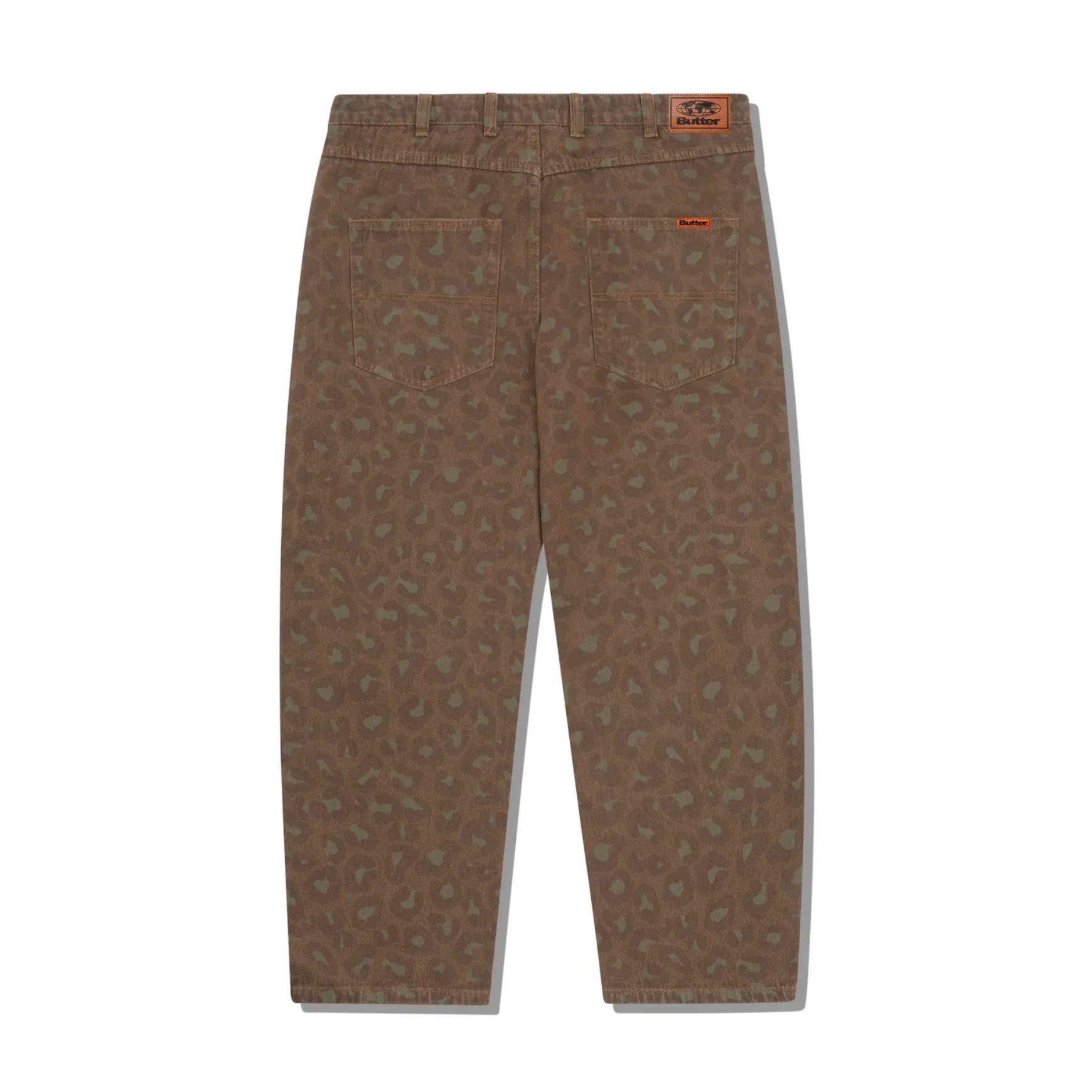 BUTTER GOODS LEOPARD DENIM JEANS RUST - Image 3