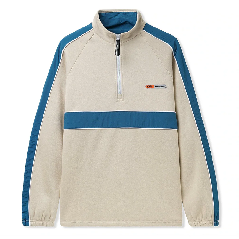 BUTTER GOODS MOTION 1/4 ZIP PULLOVER SAND
