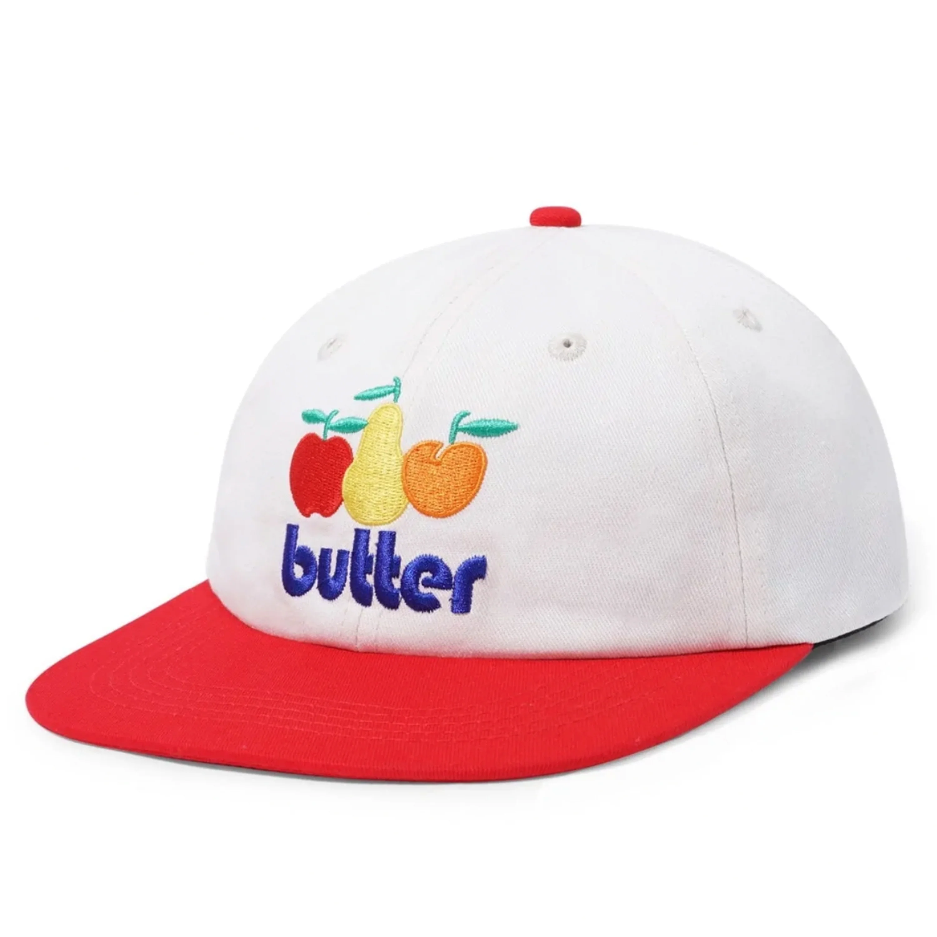 BUTTER GOODS ORCHARD 6 PANEL CAP NATURAL / CHERRY