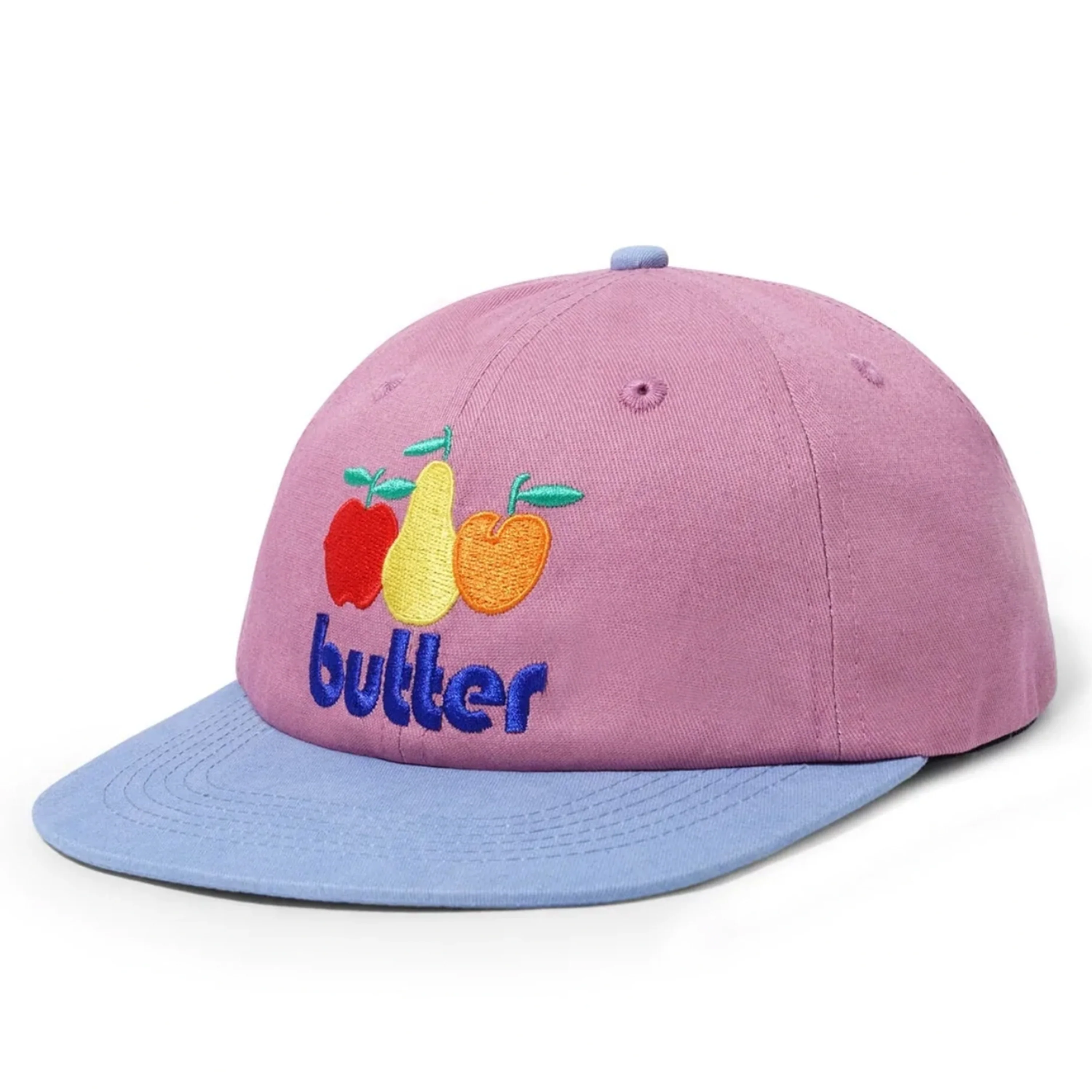 BUTTER GOODS ORCHARD 6 PANEL CAP WINE / SLATE