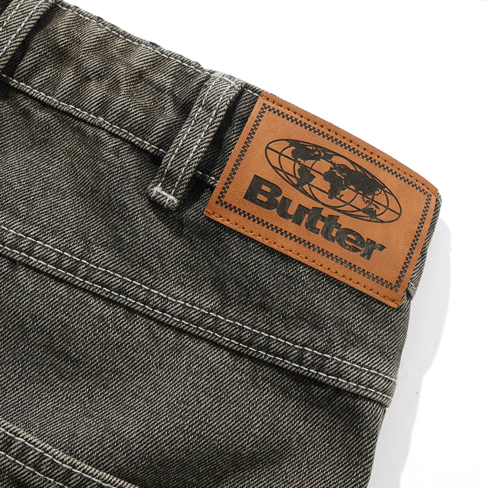 BUTTER GOODS ROACH DENIM JEANS BLACK WASH - Image 4