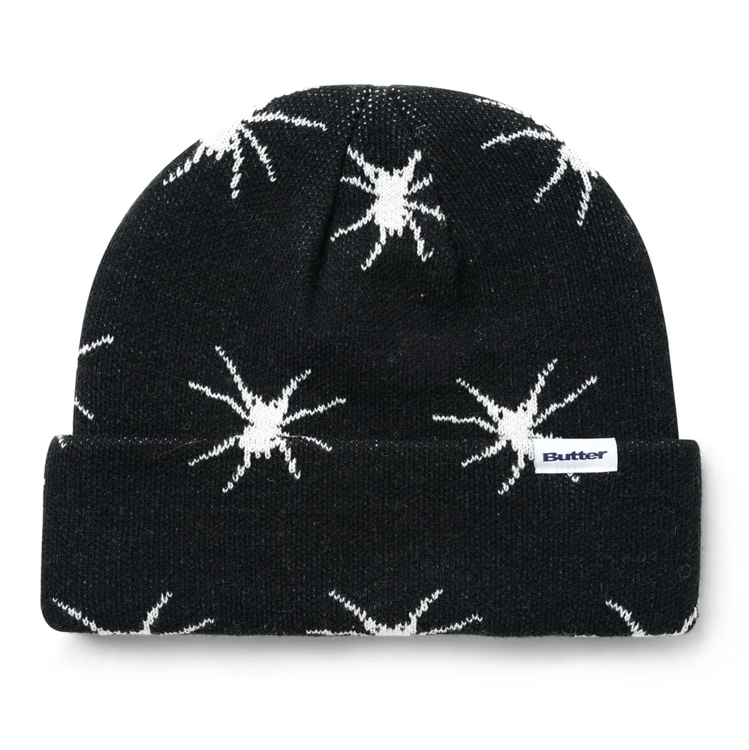 BUTTER GOODS TARANTULA BEANIE BLACK / WHITE