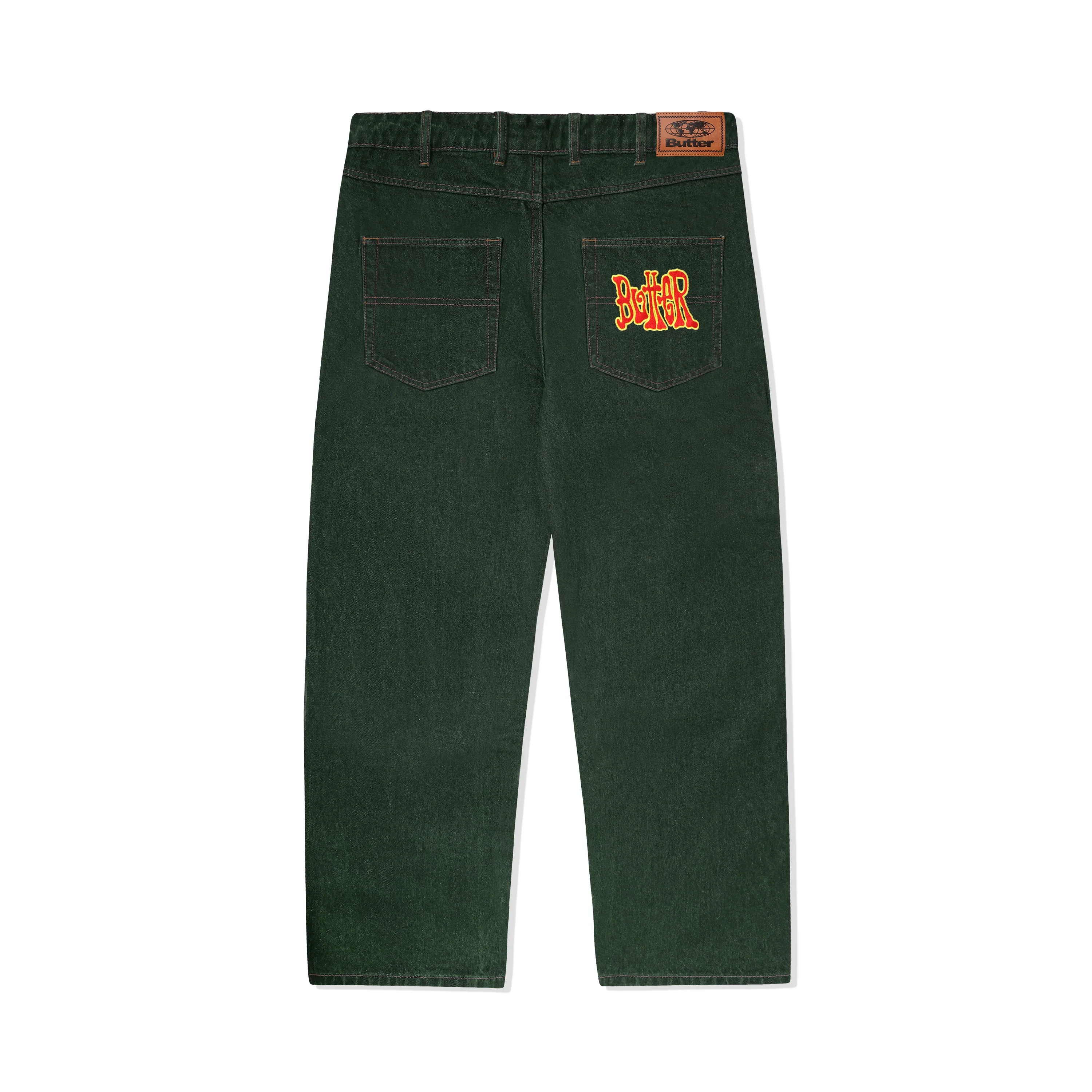 BUTTER GOODS TOUR DENIM JEANS ARMY WASH - Image 2