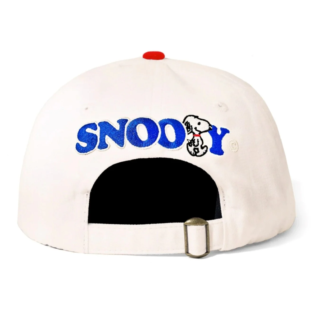 BUTTER GOODS UMBRELLA 6 PANEL CAP BONE / RED - Image 2