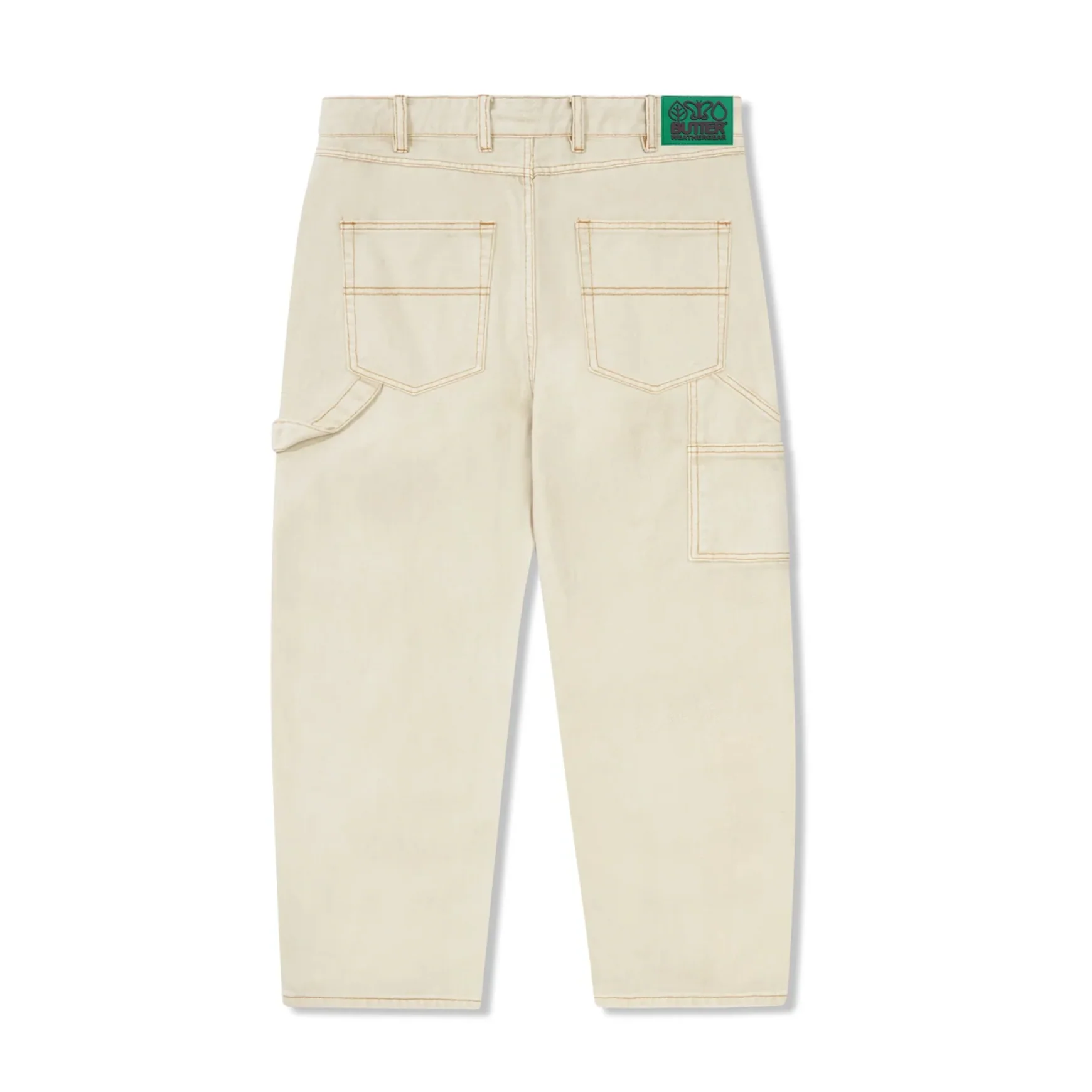 BUTTER GOODS WEATHERGEAR HEAVY WEIGHT DENIM JEANS WASHED KHAKI - Image 5