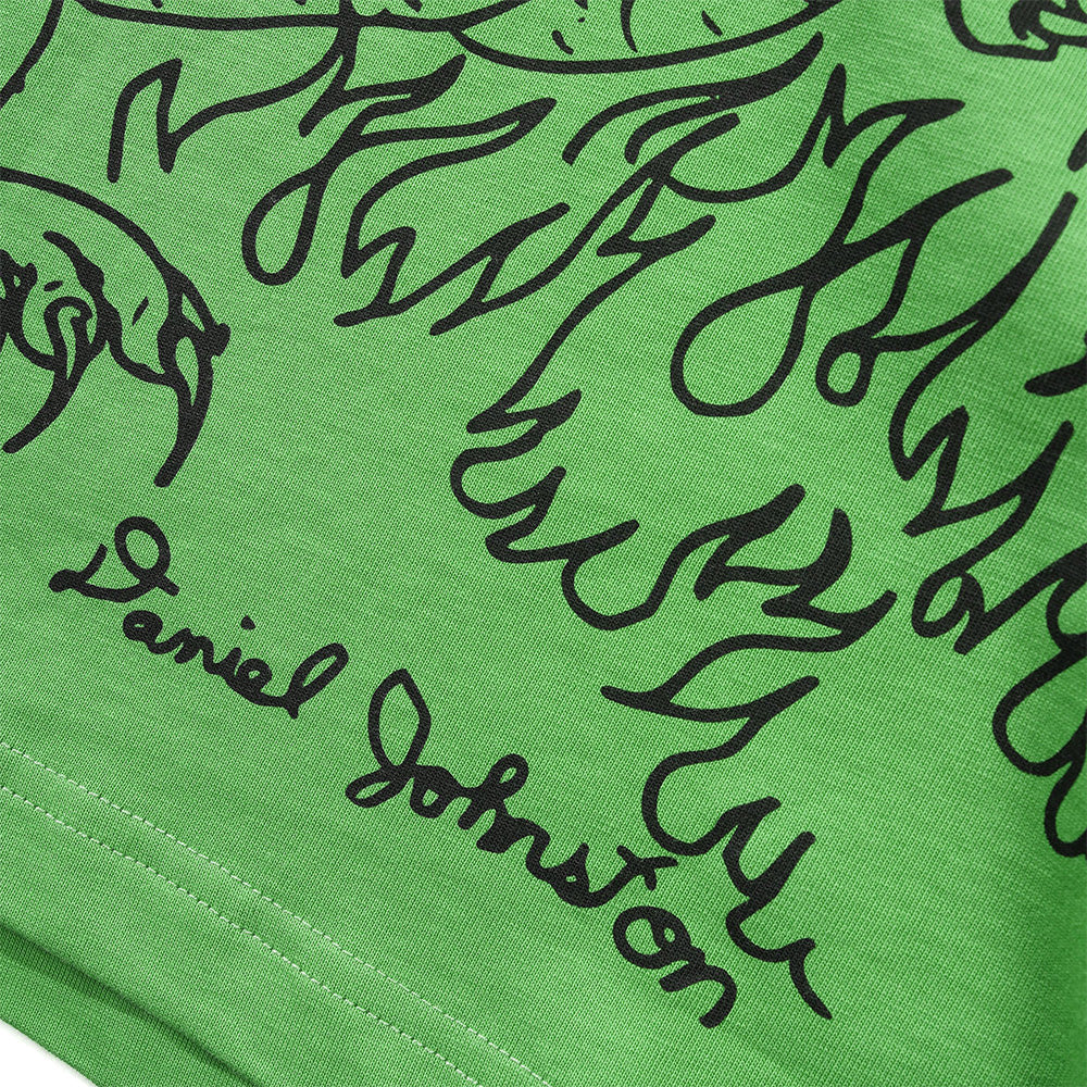 BUTTER GOODS X DANIEL JOHNSTON DRAGON TEE LIME - Image 2