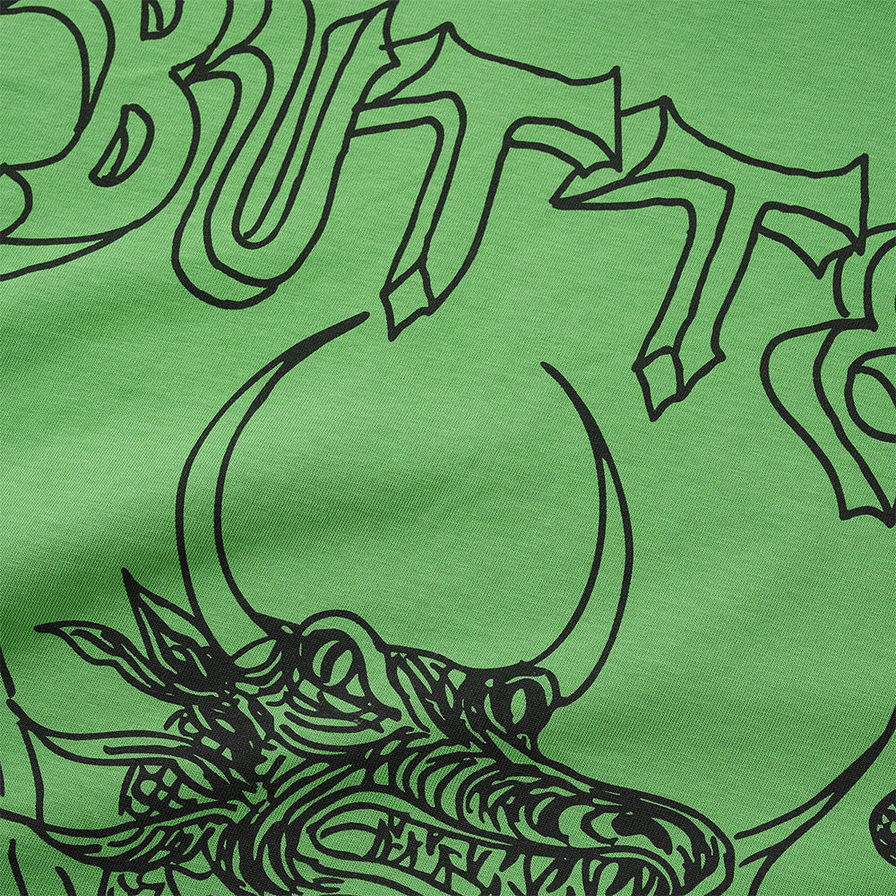 BUTTER GOODS X DANIEL JOHNSTON DRAGON TEE LIME - Image 3