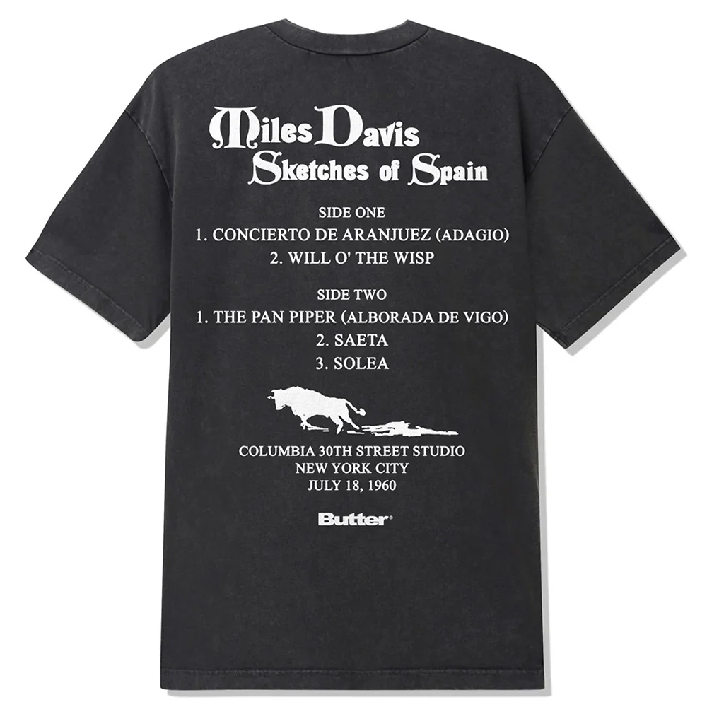BUTTER GOODS X MILES DAVIS SKETCHES OF SPAIN WASHED BLACK - Image 2