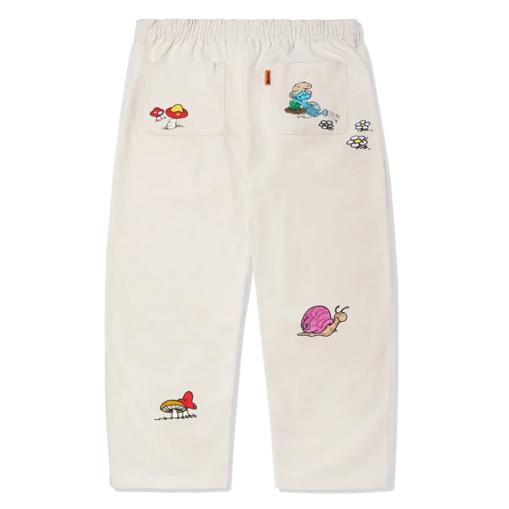 BUTTER GOODS X THE SMURFS FORAGE WIDE LEG PANT NATURAL - Image 2