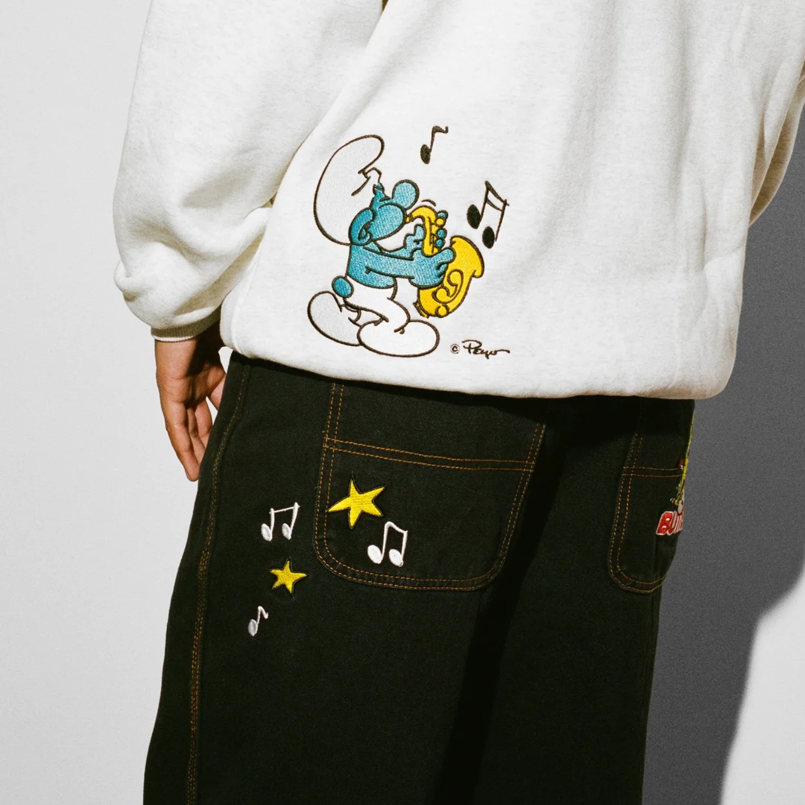 BUTTER GOODS X THE SMURFS HARMONY DENIM PANTS - Image 5