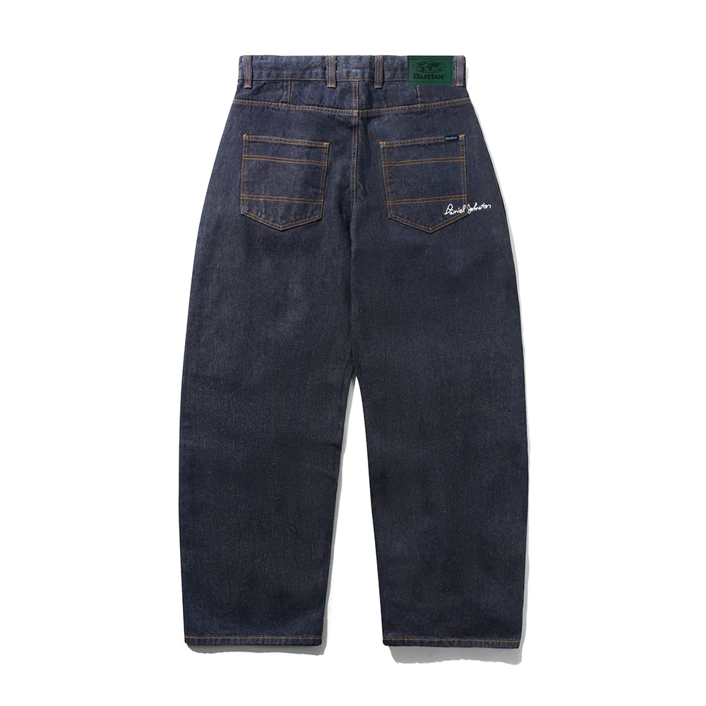 BUTTER X DANIEL JOHNSTON BULL SELVEDGE DENIM JEANS RAW INDIGO - Image 2