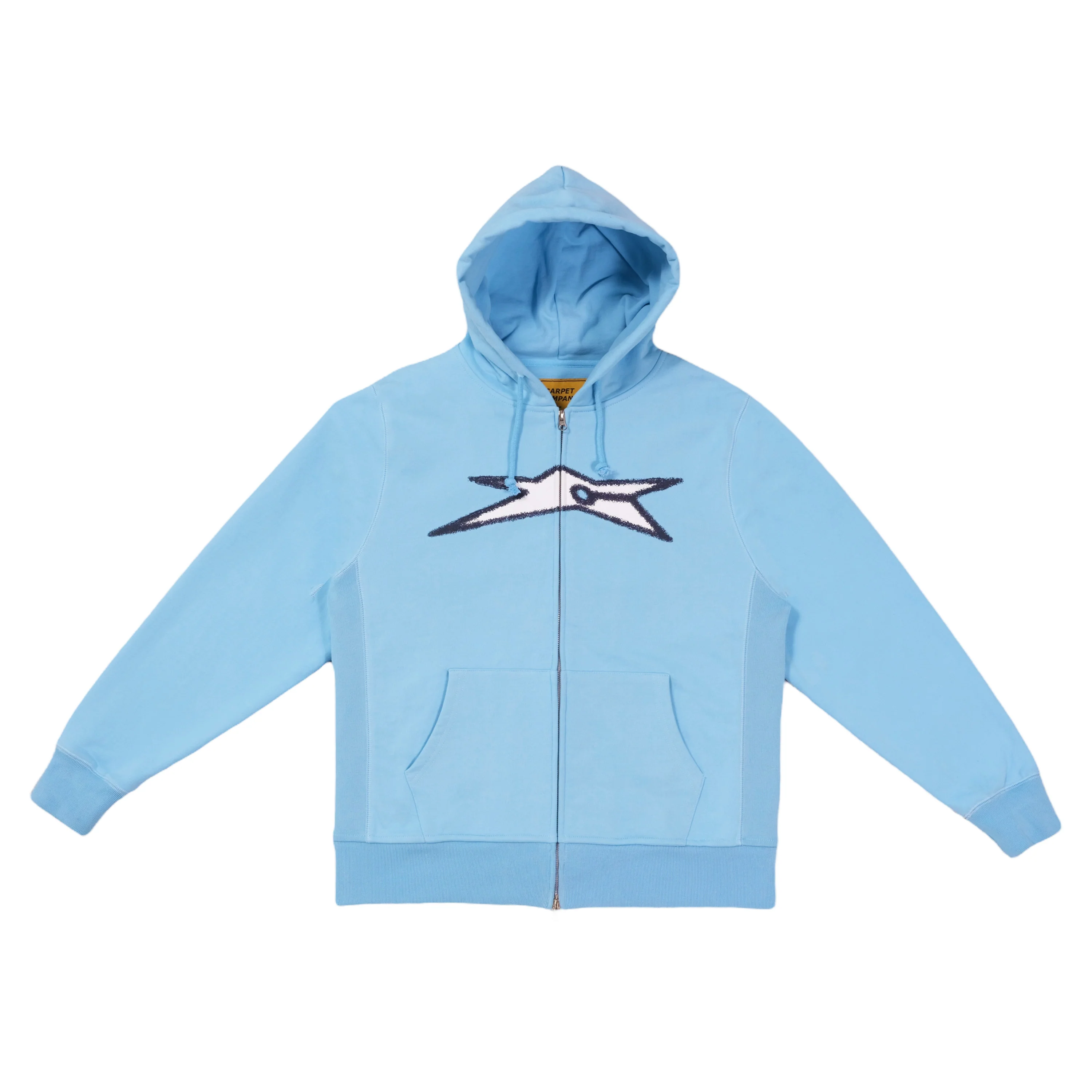 CARPET BIZARRO ZIP HOODIE ICE BLUE