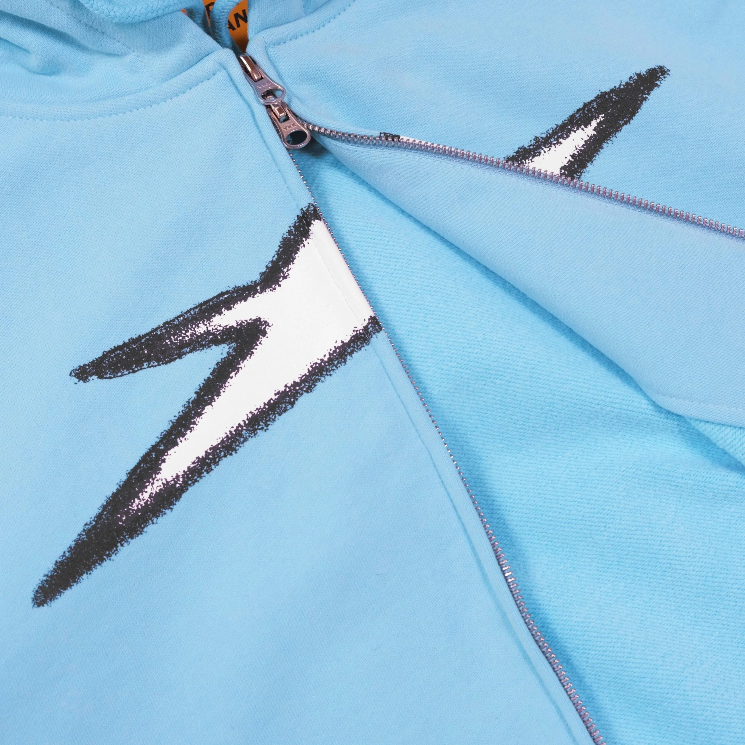CARPET BIZARRO ZIP HOODIE ICE BLUE - Image 4