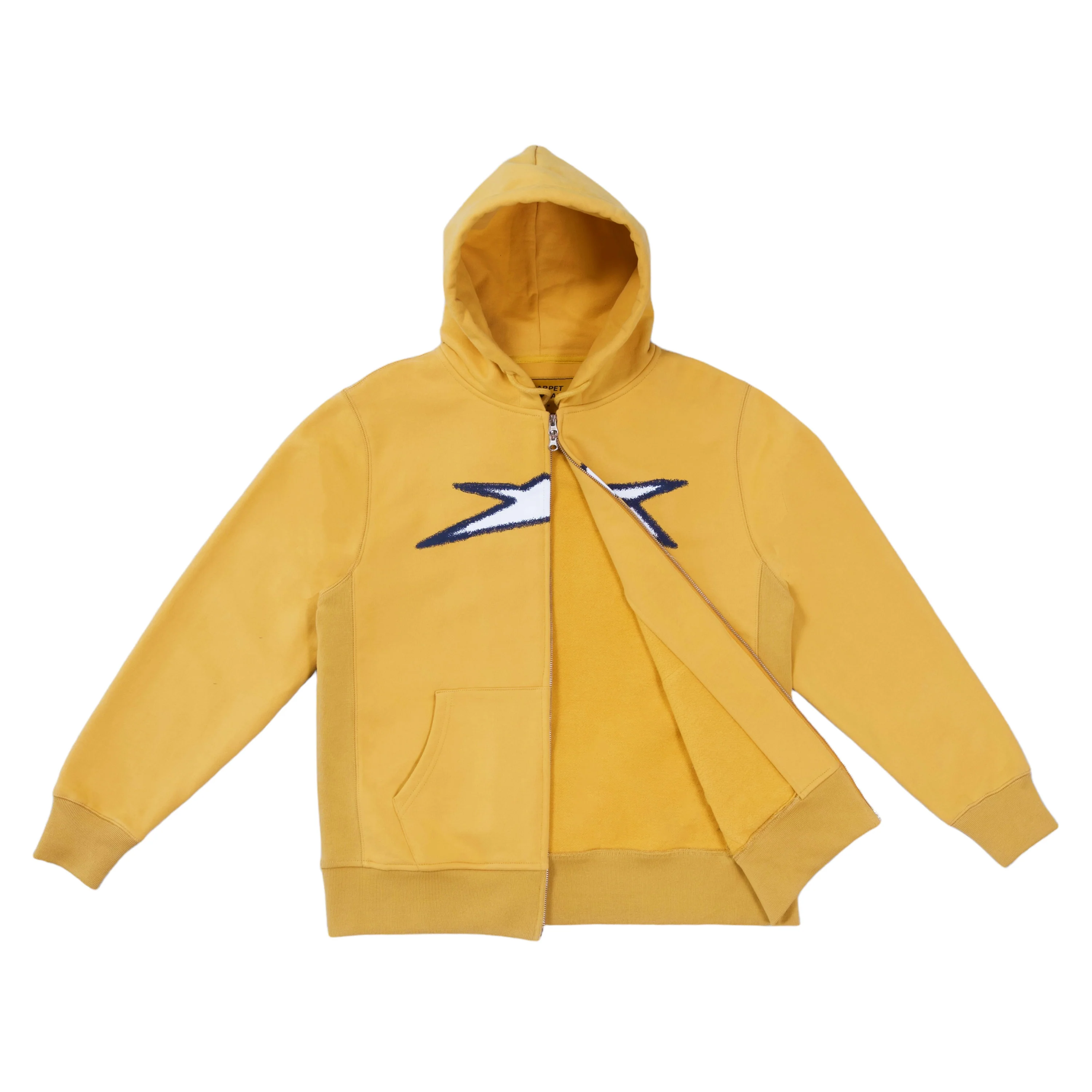 CARPET BIZARRO ZIP HOODIE MUSTARD - Image 2