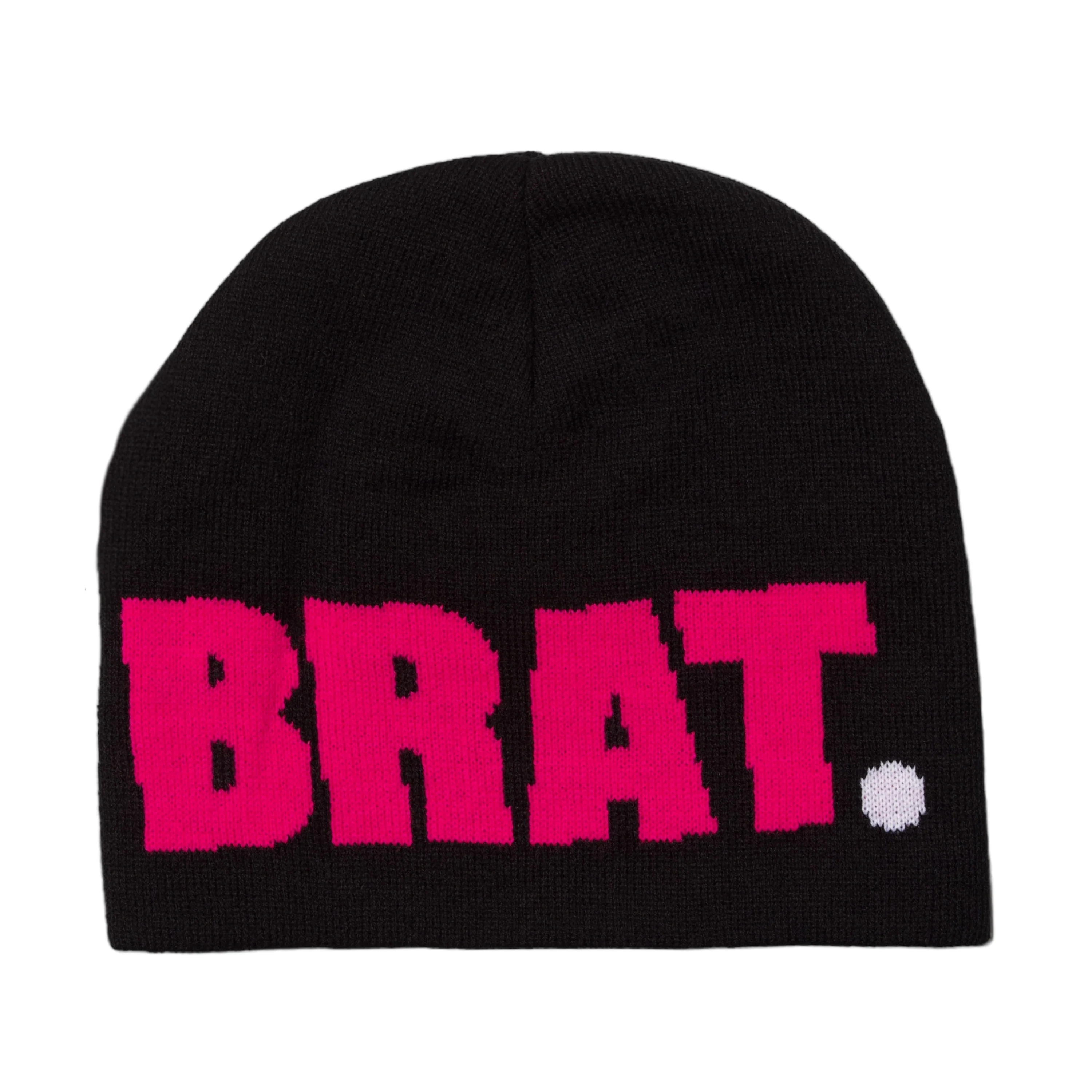 CARPET CO. BRAT LOGO NO FOLD BEANIE BLACK
