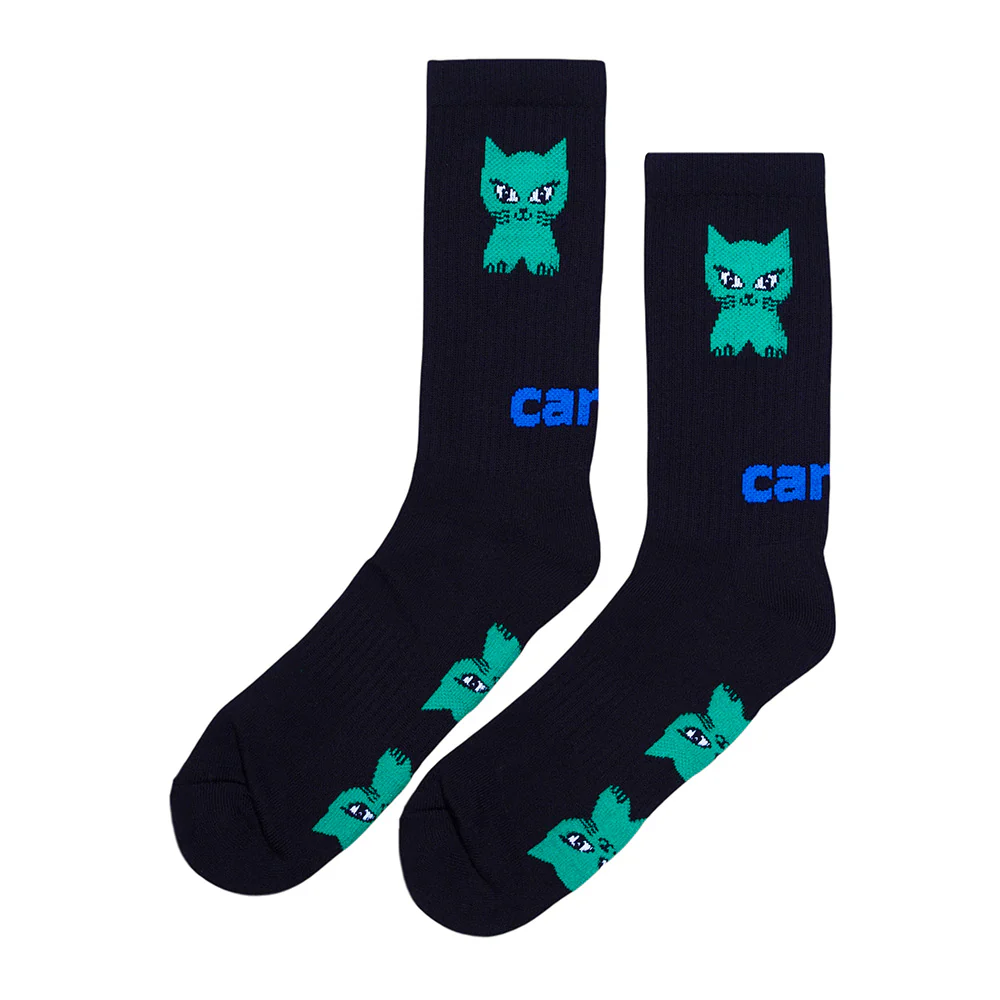 CARPET CO. CAT SOCK BLACK