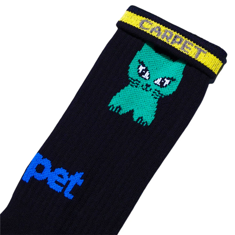 CARPET CO. CAT SOCK BLACK - Image 2
